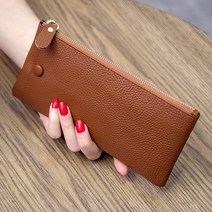 (제이)소가죽 슬림 장지갑 심플 모던 머니클립 핸폰 장지갑 UDS449