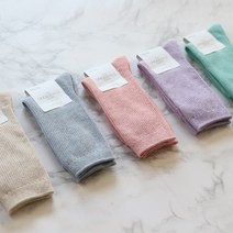 공용 골지 무지 양말 5개 세트, 골지양말(230~270), 01.파스텔컬러 세트