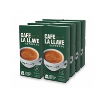 네스프레소 캡슐 커피 Cafe La Llave Espresso Capsules 80개, 1개