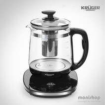 키친아트 분유 티 겸용 전기포트/내열 유리 스텐 보온 무선 차탕기/커피 보리차, 03. 독일 크루거 티&분유포트 1.8L