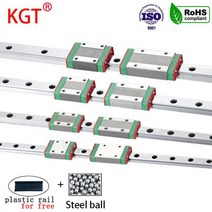 KGT 선형 가이드 레일 소형 베어링 레일 라우터 블록 캐리지 CNC 3D 프린터 부품 MGN7 MGN12 MGN15 MGN9, CHINA, 1000mm, MGN15H, 1개
