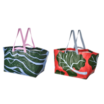 이케아 장바구니 바스투아 55x37x35 cm 71L ﻿마리메꼬 콜라보, 레드