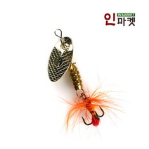 IM 골드 스피너 베이트 배스 쏘가리 꺽지 민물 루어, 골드스피너 1/32oz(4개입)