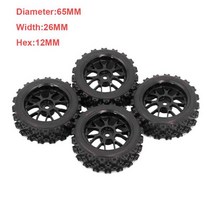RC카바퀴 부품 1/10 랠리 타이어 Wltoys 144001 MN99S MN90 MN86 A959 A979 A969B HSP HPI Traxxas용 75mm 휠 타이어 육각, 2.YELLOW