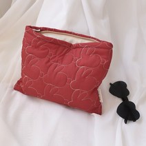 에브리테일 토끼 퀼팅 패턴 파우치 빅사이즈 기저귀 가방 이너백