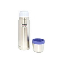 코스모스 스텐 원터치 보온병 700ml/보냉/가방포함, 상세설명 참조, 옵션:코스모스 스텐보온병700ml