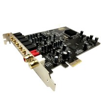 5.1 사운드 카드 PCI Express PCI-E PC 윈도우 XP/7/8/10 용 내장 이중 출력 인터페이스, 01 Black