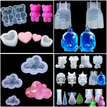 실리콘 틀 방향제 양초 만들기 귀여운 캐릭터 몰드, Cloud-S UK00353