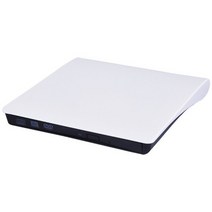 외장cd롬 디비디플레이어 리더기 외장 DVD 드라이브 상자 USB 30 광학 버너 슬림 r용, 01 White
