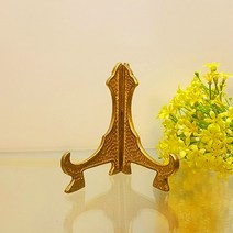 브론즈아트공방 청동 이젤 소 받침대 거치대 지지대 황동 액자 엔틱 주물 신주 금속공예