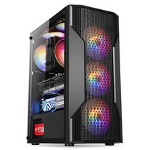 데일리테크 게이밍 조립컴퓨터 데스크탑 인텔 i5-12400F 16GB SSD 240GB RTX3060 윈10설치 바로사용, 베놈 블랙
