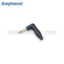 암페놀 TM1RBJ-AU 납땜용 ㄱ자 6.3mm(TS) 사일런트 플러그