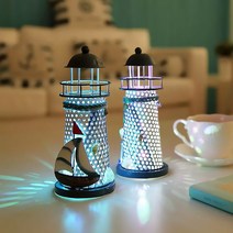 한소픈 여름소품 LED 등대 무드등 여름디스플레이 테마소품 여름인테리어 돛단배 갈매기, C타입-갈매기