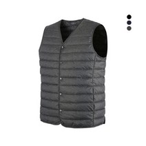 랜더스 브이넥 라이트 경량 패딩 조끼 단체조끼 이너패딩 멜란지