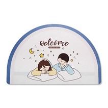 규조토비누받침 규조토 트레이 비누 받침대 러블리 잔꽃 세면매트 대컵매트 칫솔매트 손세정대 규조니 매트 물흡수매트 발매트, 20 매일 굿나잇（반원）