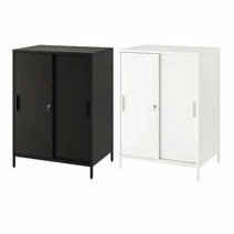 이케아 TROTTEN 트로텐 미닫이수납장 80x110/캐비닛/수납장/책장/철제/잠금장치, 앤트러싸이트_404.748.60