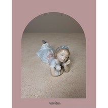 [앤틱/M] (Rare) 야드로 고양이를 안고 있는 소녀 How Sweet 6987 오리지널 박스 포함, 확인하였습니다.