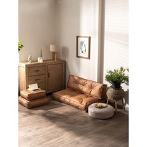 좌식 소파 베드 침대 1인 쇼파 리클라이너 매트리스 거실, 브라운