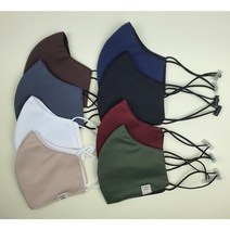 국내제작 KC인증 끈 조절 3D 입체 세부리형 성인 여성 남성 빨아쓰는 가을 겨울 면 스토퍼 필터교환 무지 체크 마스크, 1.무지, 와인