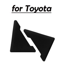 2pcs 실리콘 자동차 도어 코너 커버 범퍼 크래시 스크래치 수호자 도요타 TRD avensis auris hilux Corolla 캄리 스타일링, for Toyota black