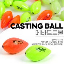 탑월드/ 낚시-메바트로볼 루어 던질찌 볼락 호래기 한지, 수량/레드오렌지(플로팅)