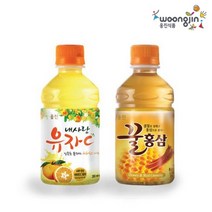 웅진식품 꿀홍삼/유자C 180ml 병/280ml 펫, 유자C 280ml x12펫, 상세설명 참조