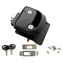 현관문 안전고리 푸시 형 도어락 알루미늄 소재 R3 기계식 스페셜 자동차 개조 모터홈 캠핑카 레크리, 한개옵션0