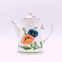 Antique 빌레로이앤보흐 아마폴라 양귀비 커피팟 독일 빌보 티포트 도자기주전자 수입그릇