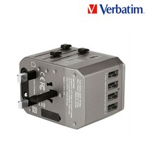 버바팀 여행용 5포트 5.6A 해외 멀티 플러그 아답터, 1개