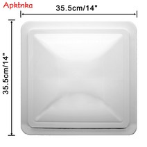 벤츄레이터 흰색 RV 지붕 통풍구 뚜껑 캐러밴 Motorhome Camper PP 플라스틱 공기 환기 커버 교체 키트 자, 한개옵션0