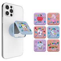 BT21 젤리캔디 미러 그립 톡 거치대 핑거 홀더 코야 알제이 슈키 망 치미 타타 쿠키 방탄굿즈