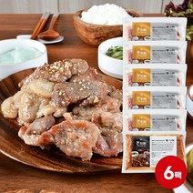 미트아울렛 양념 돼지갈비 맛 찐가성비 단짠 간장 왕목살 돼지구이 5팩+1팩 (총 1300g), 1300g, 1개