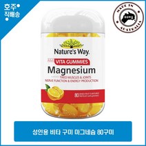 호주산 명품 건강식품 네이쳐스웨이 명품 성인용 비타 구미 마그네슘 영양제 80구미, 1개, 80정