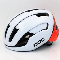 전동킥보드헬멧 불빛헬멧 하이바 POC Raceday 사이클링 라이트 산악 도로 남성, 엘 58-62cm, 화이트 오렌지