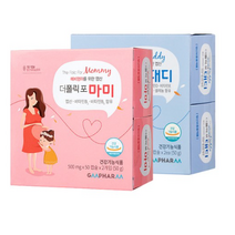 지엠팜 더폴릭포 마미 + 대디 엽산 영양제 세트, 2세트