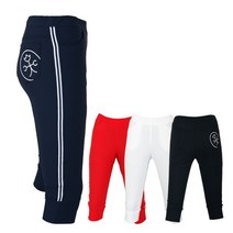 티앤디 여성 허리밴딩 세로라인 테프 7부 골프바지 APYE8054