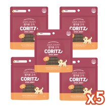 강아지 CORITZ 말랑 져키 국산 영양간식, 5팩, 캥거루고기 80g