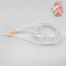 렌즈닦이소녀 의료용 가드 아쿠아 스몰 일회용 눈수술 안대 밴드 외눈 양안 단안 스마트쉴드 아이비, 4.아이비타입, 더블 밴드형(브라운)