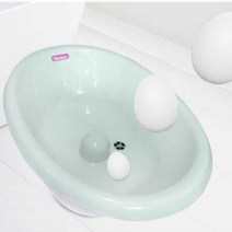 아기욕조 유아욕조 말랑말랑 푹신한 안전 미니 욕조 아기용품, 크림화이트