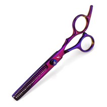 이발사 및 미용사용 6 인치 치아 플랫 가위 특수 숱치기용 헤어컷 헤어용, 01 Purple Thinning