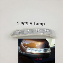 사이드미러 기아 쏘렌토 XM 2009-2014 용 백미러 유리 렌즈 턴 시그널 램프 LED 라이트 사이드 프레임 커, 01 A 1 PCS Lamp L