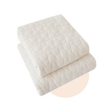 헬로미니미 [국산]곰누빔 퀄팅 모달 아기침대패드(리안 벨라 보니 쁘띠라뺑 슈퍼싱글SS), 아이보리