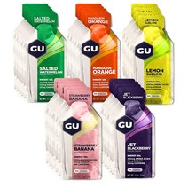 GU Energy Sports Nutrition Energy Gel 구 에너지 오리지널 스포츠 뉴트리션 에너지 젤 1.1oz(32g) 24개입