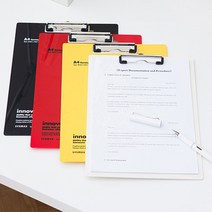 컬러 메뉴판 판때기 서류 판대기 딱판 종이판 체크리스트판 셀프 미용실 네일샵 커피 A4 용지 판 카페 클립 보드 빌지 케이스 빌패드 받침대 꽂이 상황판 레스토랑 차트판 받침판, 노랑