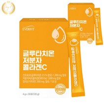 에버핏 저분자 콜라겐 히알루론산 엘라스틴 30포 2통 2개월분 글루타치온 비타민c 무수결정포도당 L시스테인 히드록시프로필메틸셀룰로스 알파미분 현미분말