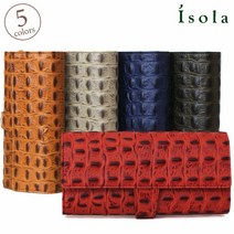 아이솔라 isola 지갑 올리노코 악어 몰드 자바라 벨트 긴 지갑 11802 롱셀러 카드 넣어 많은 다기능 경년 변화 금운 세련된 귀여운 여성