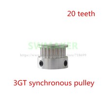랫풀다운도르레 등운동 파워렉 가정용 20 이빨 3GT 동기 풀리 벨트 GT3 폭 6 mm 3D 프린터 액세서리, 03 Bore 6mm_01 Belt 6mm