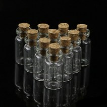 Cork Stopper Storage Pendant와 함께 Wish Bottle Vial을위한 10pcs 미니 유리 0.5/1/2/