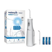Waterpik 무선 배터리 치간세정기 편리한 휴대용 디자인 ADA 승인 (WF02)124422, White