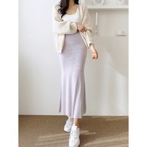 라일락 찰랑 부들 롱 인어스커트 3color